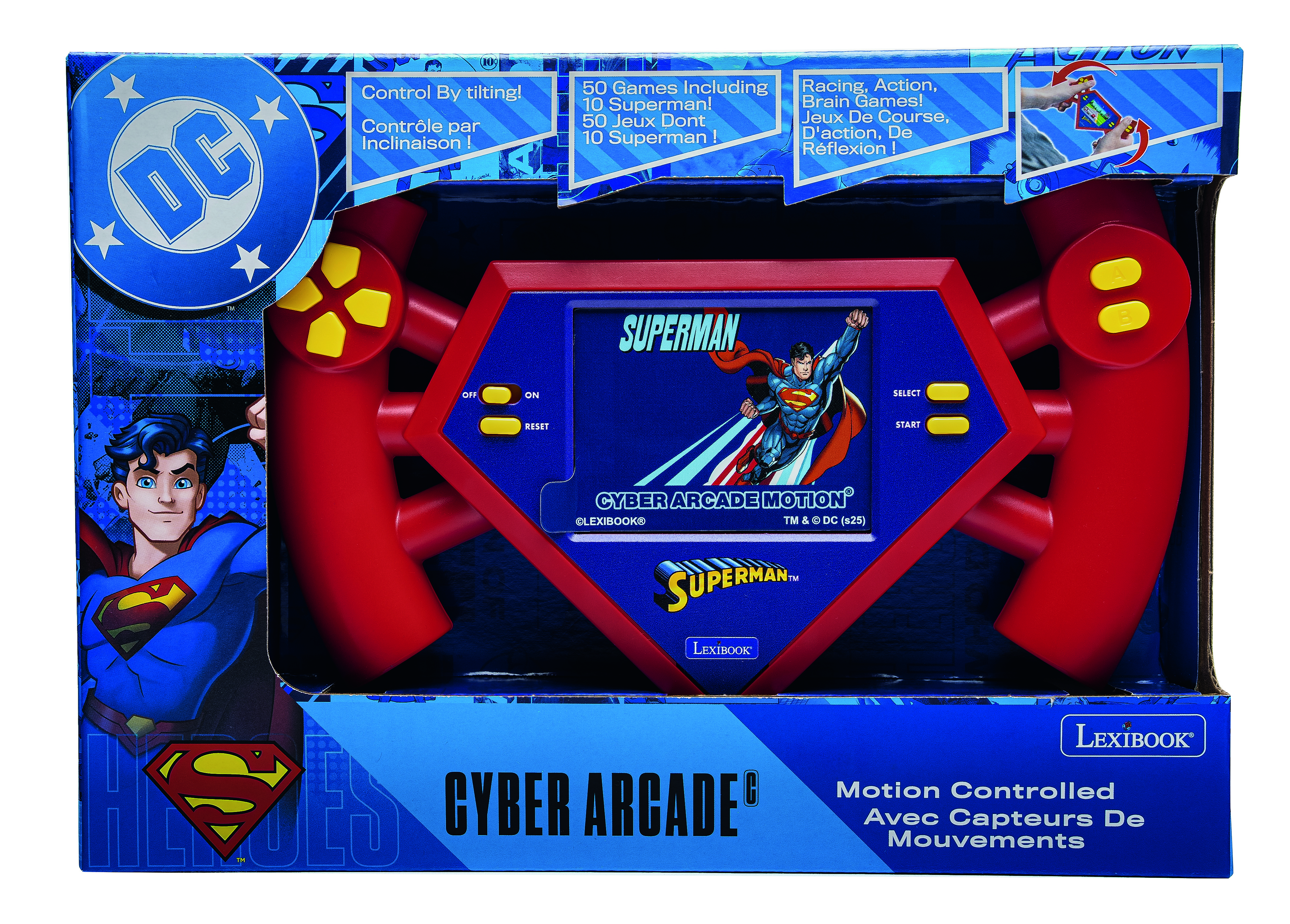 (未使用･未開封品)Gaming in Color [Blu-ray] Superman Cyber Arcade Motion‚® console with gesture control